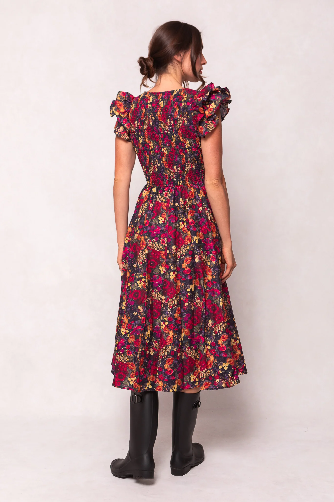 Hattie Dress in Night Garden - Image 4