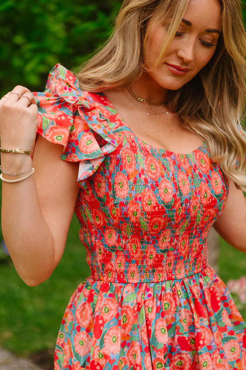 Hattie Dress in Poppy - Image 3