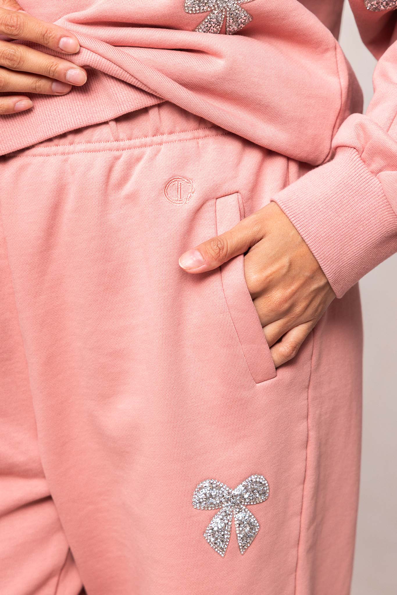 Micah Jogger Sweatpants in Pink - Image 3