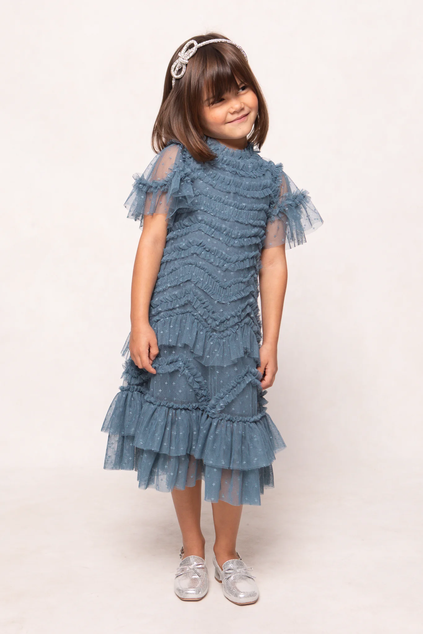 Mini Adriana Dress in Blue - Image 3