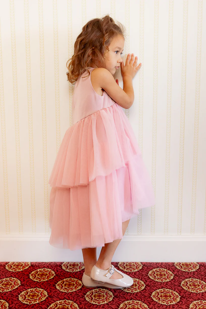 Mini Rainie Dress in Rose - Image 5