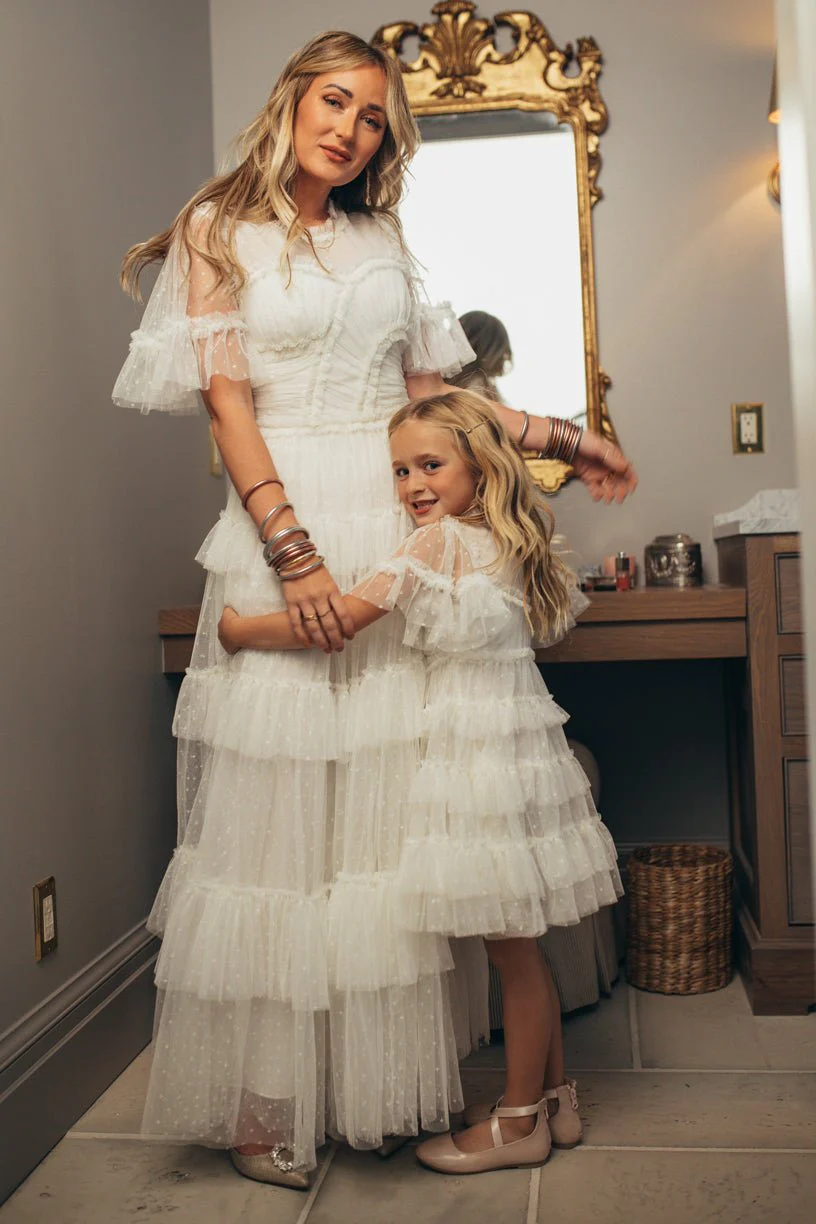 Whimsical Dress in White - Image 5